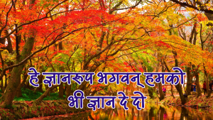 हे ज्ञानरूप भगवन् हमको भी ज्ञान दे दो