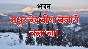 मधुर वेद वीणा बजाये चला जा।