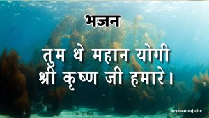 तुम थे महान योगी