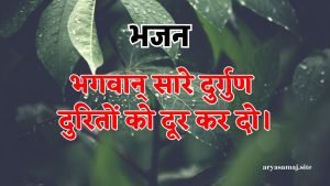 भगवान् सारे दुर्गुण दुरितों को दूर कर दो।