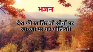 देश की खातिर जो सीनों पर खा-खा मर गए गोलियाँ।