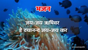 जय-जय ऋषिवर हे दयानन्द जय-जय कर