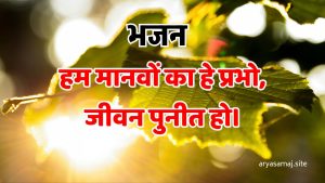 हम मानवों का हे प्रभो