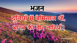 दुनियाँ में बेमिसाल थीं भारत की वीर नारियाँ।