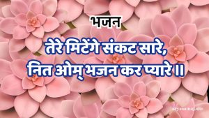 तेरे मिटेंगे संकट सारे