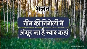 नीम की निबोली में अंगूर का है स्वाद कहां