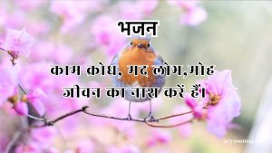 काम क्रोध, मद लोभ,मोह जीवन का नाश करें हैं।