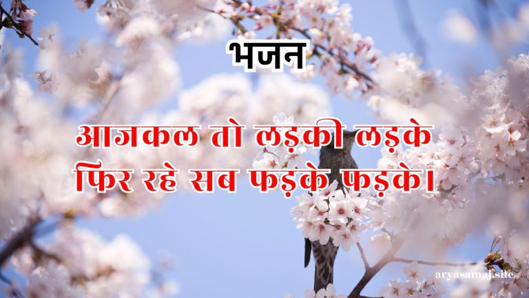 आजकल तो लड़की लड़के फिर रहे सब फड़के फड़के।