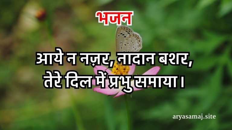 आये न नज़र, नादान बशर