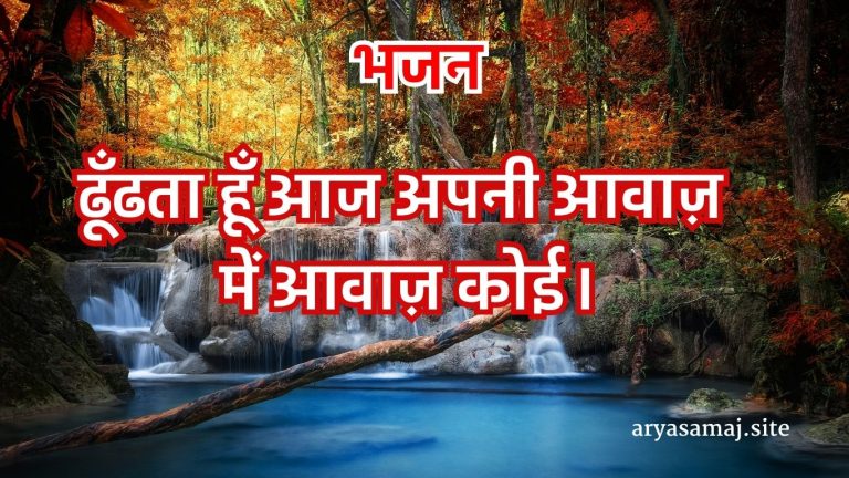 ढूँढता हूँ आज अपनी आवाज़ में आवाज़ कोई।