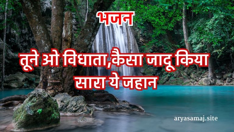 तूने ओ विधाता,कैसा जादू किया सारा ये जहान