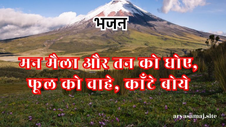 मन मैला और तन को धोए