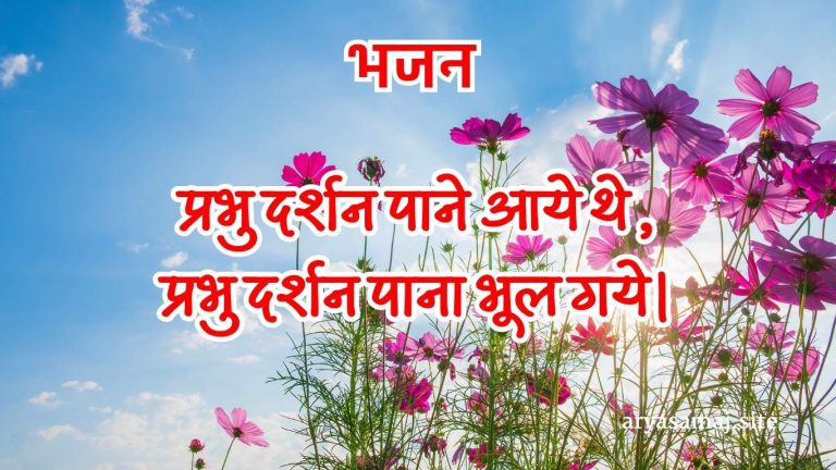 प्रभु दर्शन पाने आये थे