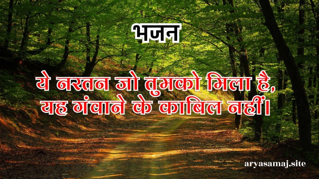 ये नरतन जो तुमको मिला है