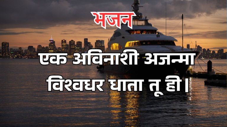 एक अविनाशी अजन्मा विश्वधर धाता तू ही।