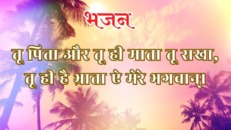 तू पिता और तू ही माता तू सखा