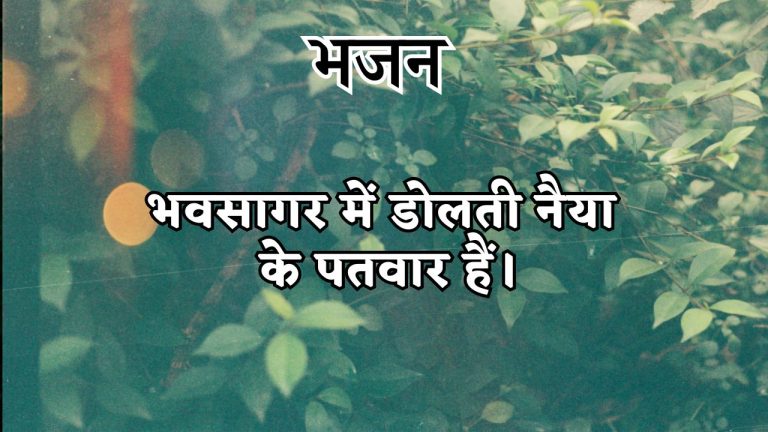 भवसागर में डोलती नैया के पतवार हैं।