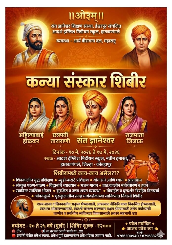 Kanya Sanskar Shibir Adarsh English Medium School : Hatkanangale, Kolhapur