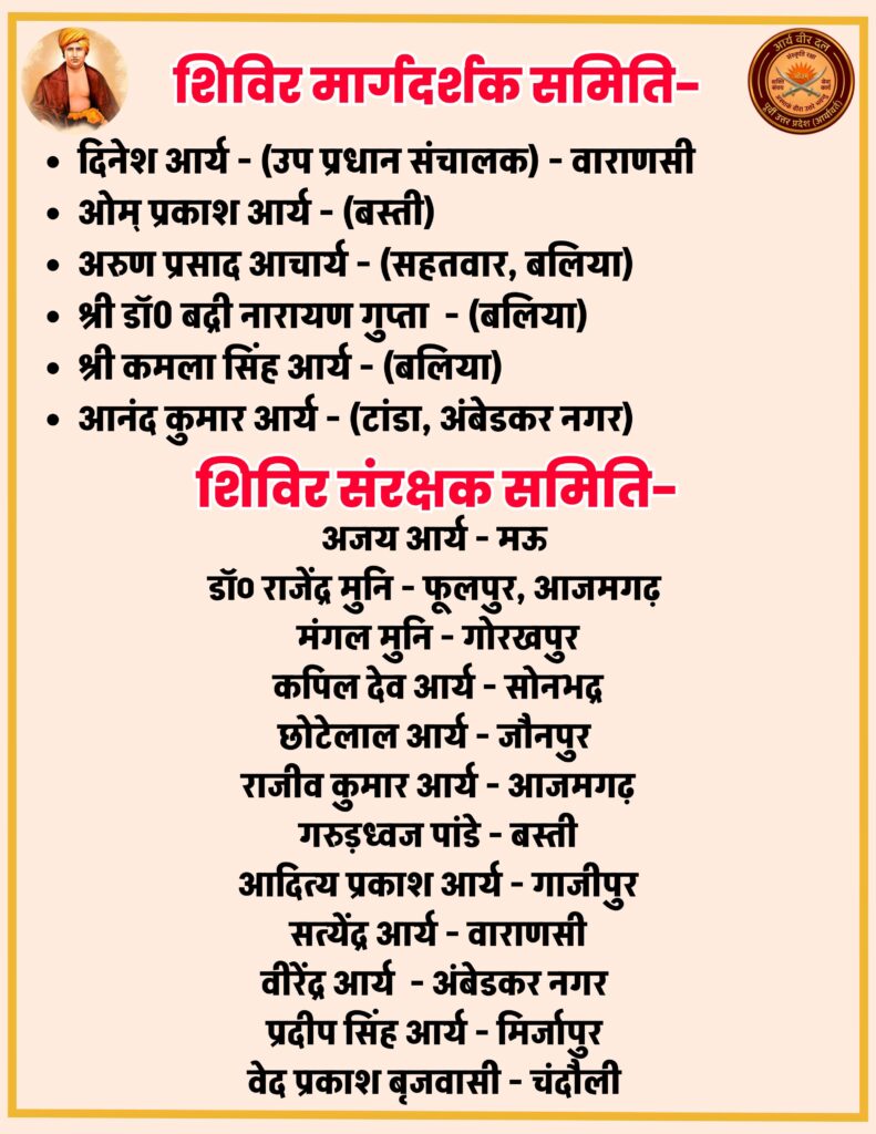 praanteey aary veer charitr nirmaan shivir : baliya, poorvee uttar pradesh 2026