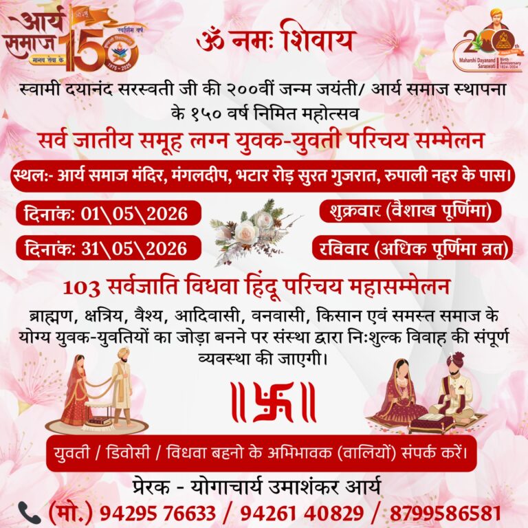 युवक युवती परिचय सम्मेलन का आयोजन : सूरत, गुजरात