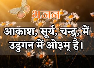 आकाश, सूर्य, चन्द्र, में उडुगन में ओ३म् है।
