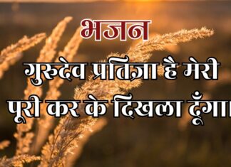 गुरुदेव प्रतिज्ञा है मेरी