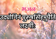 उद्योगिनं पुरुषसिंहमुपैति लक्ष्मीः