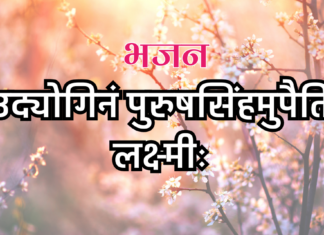 उद्योगिनं पुरुषसिंहमुपैति लक्ष्मीः