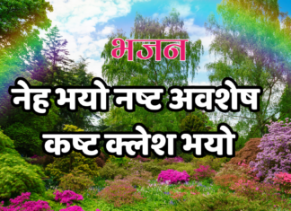 नेह भयो नष्ट अवशेष कष्ट क्लेश भयो